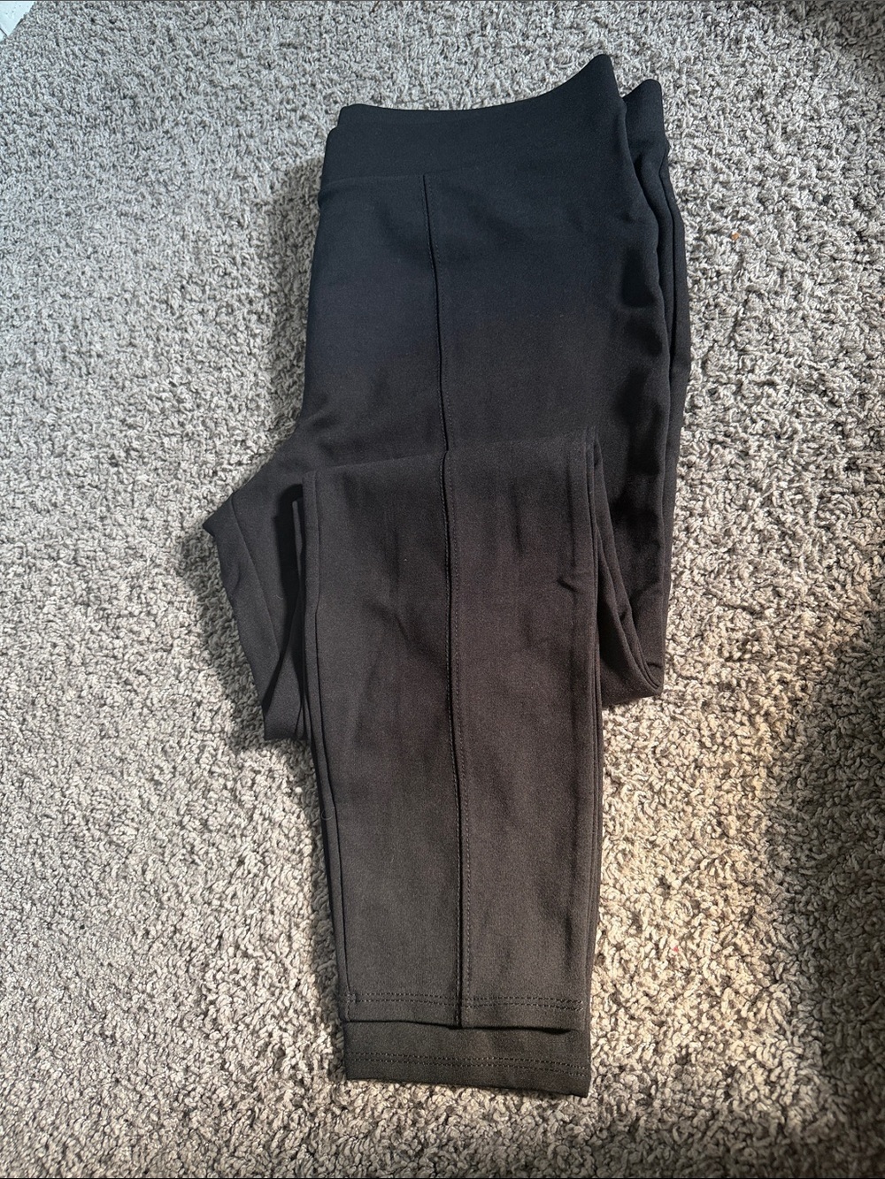 Time and Tru Black Ponte Ankle Slim Pants